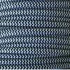 Cable textil eléctrico (zig-zag Blanco y negro) 3 Cable eléctrico redondo de tela de color blanco y negro zig-zag