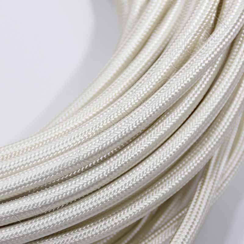 Cable eléctrico textil redondo en color beige Cable eléctrico textil redondo en color beige