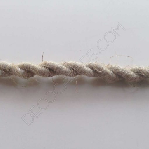 Cable trenzado (lino) 6 Cable eléctrico trenzado de algodón natural