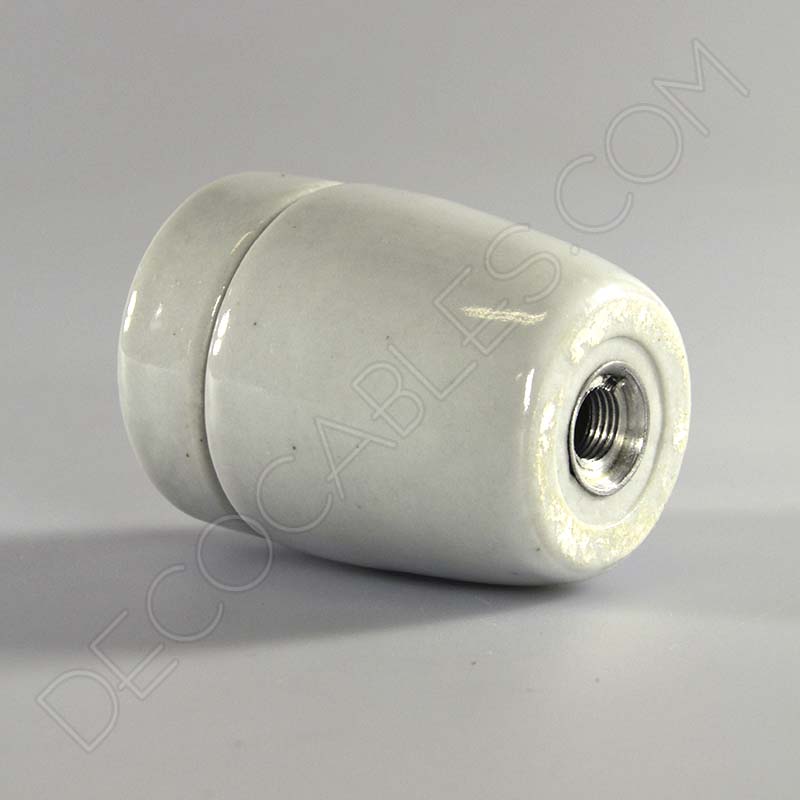 Portalámparas cerámico blanco Portalámparas cerámico blanco