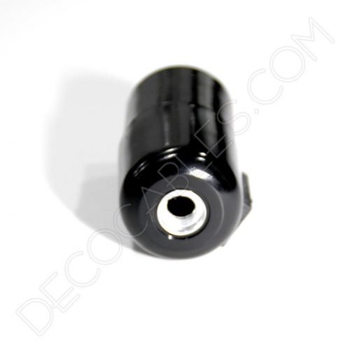 Portalámparas liso con interruptor (Varios colores) 3 Portalámparas liso con interruptor lateral en negro