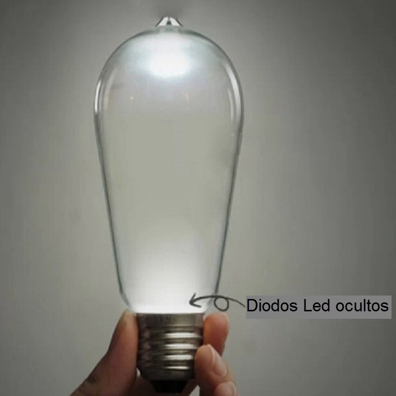 Bombilla pebetero diodos led modelo retro E27 Bombilla pebetero diodos led modelo retro E27