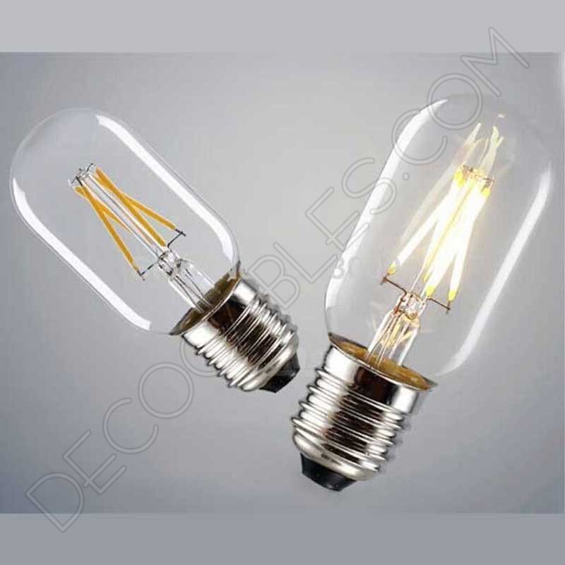 Bombilla tubular corta filamento led casquillo E27 Bombilla tubular corta filamento led casquillo E27