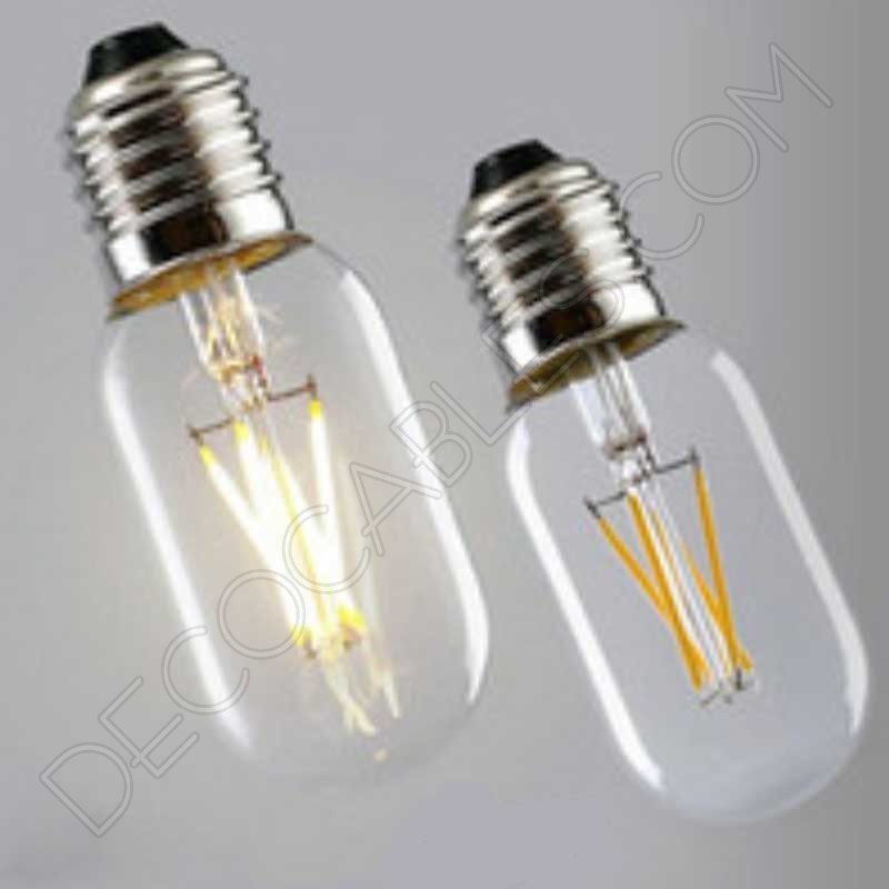 Bombilla tubular corta filamento led casquillo E27 Bombilla tubular corta filamento led casquillo E27