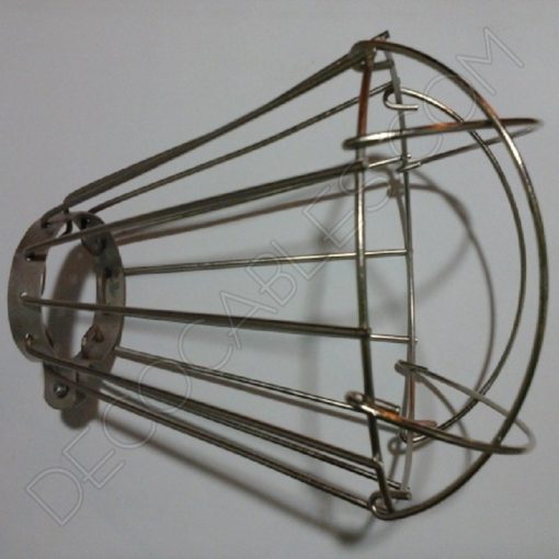 Jaula industrial para lámparas 9 Jaula decorativa metálica para lámpara estilo industrial