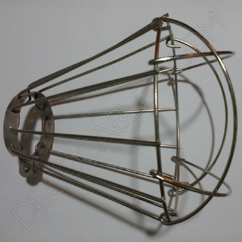 Jaula decorativa metálica para lámpara estilo industrial Jaula decorativa metálica para lámpara estilo industrial