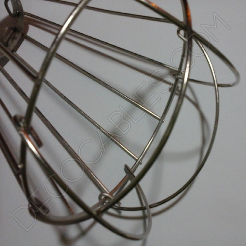 Jaula decorativa metálica para lámpara estilo industrial Jaula decorativa metálica para lámpara estilo industrial