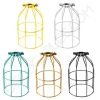 Jaula decorativa para lámparas 12 Jaula decorativa metálica para lámpara en varios colores