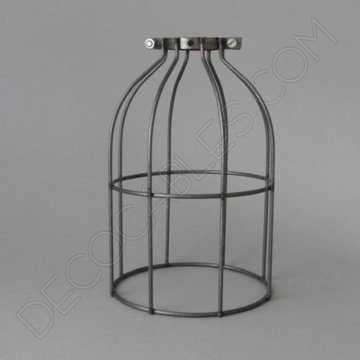 Jaula decorativa para lámparas 23 Jaula decorativa metálica para lámpara en acabado hierro