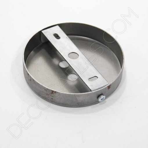 Soporte de techo 3 orificios (hierro) 2 Soporte florón de techo para lámpara de 3 salidas acabado hierro para pintar