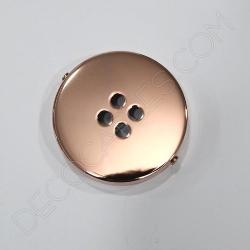 Soporte florón de techo para lámpara cobre de 4 salidas