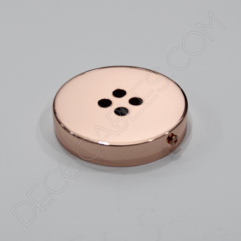 Soporte florón de techo para lámpara cobre de 4 salidas Soporte florón de techo para lámpara cobre de 4 salidas