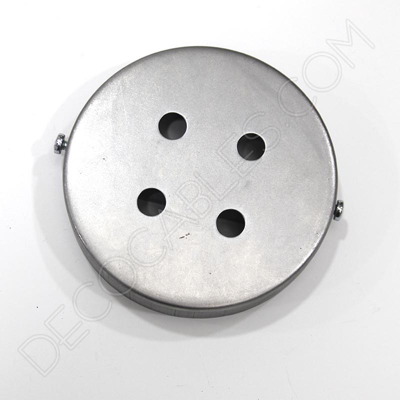 Soporte florón de techo para lámpara de 4 salidas acabado hierro para pintar Soporte florón de techo para lámpara de 4 salidas acabado hierro para pintar