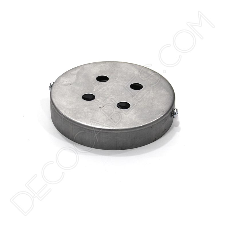 Soporte florón de techo para lámpara de 4 salidas acabado hierro para pintar Soporte florón de techo para lámpara de 4 salidas acabado hierro para pintar