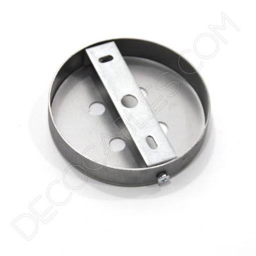 Soporte de techo 4 orificios (hierro) 2 Soporte florón de techo para lámpara de 4 salidas acabado hierro para pintar