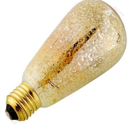 Bombilla Pebetero de filamento de carbono dorada modelo Marconi E27