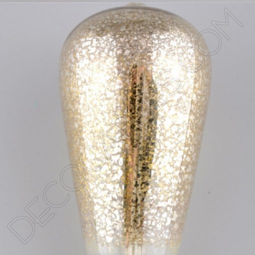 Bombilla Pebetero de filamento de carbono dorada modelo Marconi E27