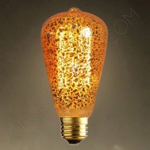Bombilla Pebetero de filamento de carbono dorada modelo Marconi E27