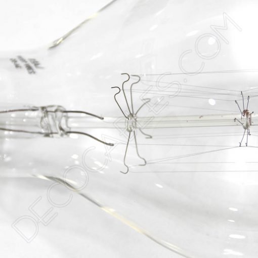 Bombilla Edison vintage rústica XL 2 Bombilla Rústica de filamento de carbono rayada modelo Edison XL E40