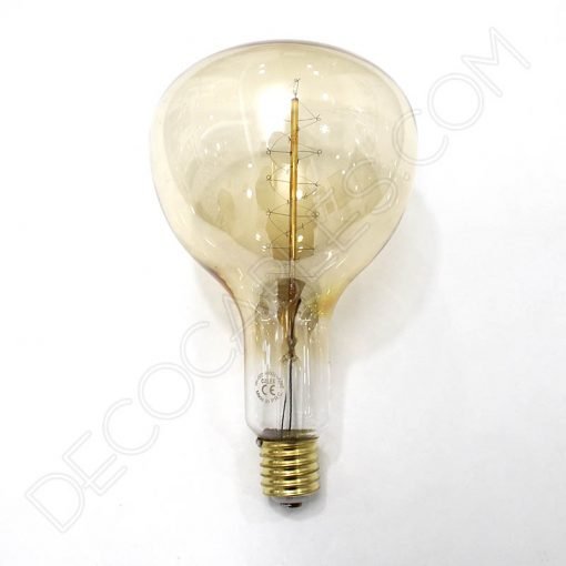 Bombilla Rústica de filamento de carbono espiral modelo Edison XXL E40