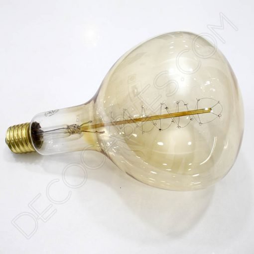 Bombilla Rústica de filamento de carbono espiral modelo Edison XXL E40