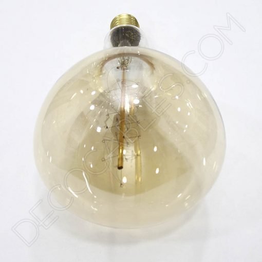 Bombilla Rústica de filamento de carbono espiral modelo Edison XXL E40