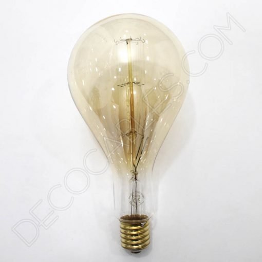 Bombilla Rústica de filamento de carbono rayada modelo Edison XXL E40