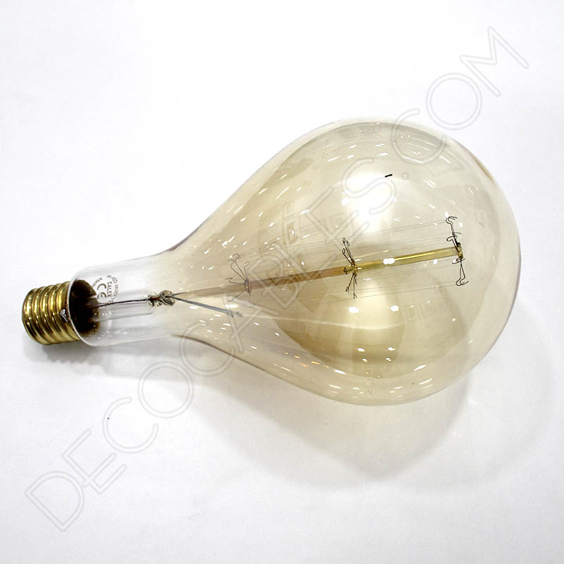 Bombilla Rústica de filamento de carbono rayada modelo Edison XXL E40 Bombilla Rústica de filamento de carbono rayada modelo Edison XXL E40