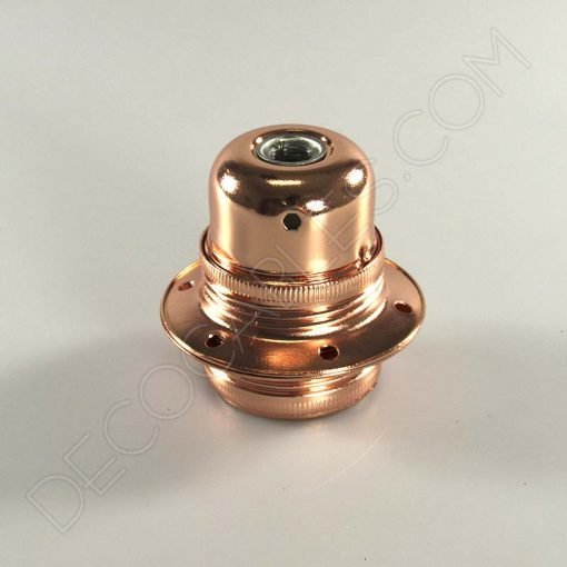 Portalámparas para pantallas metálico en cobre