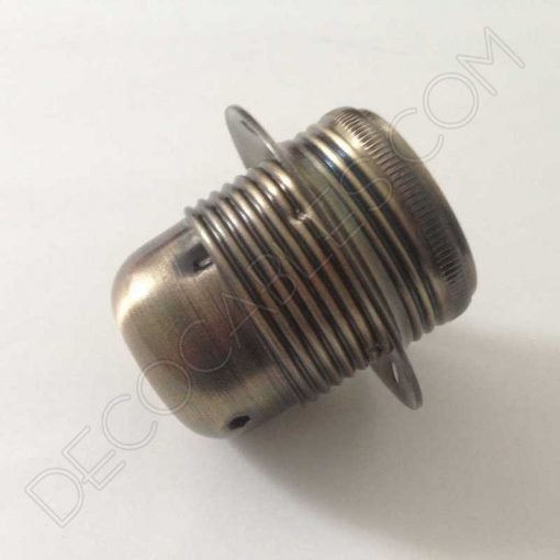 Portalámparas para pantallas metálico en bronce