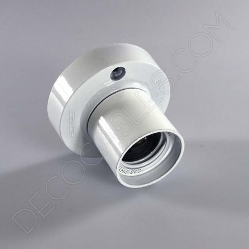 Portalámparas zócalo blanco de baquelita