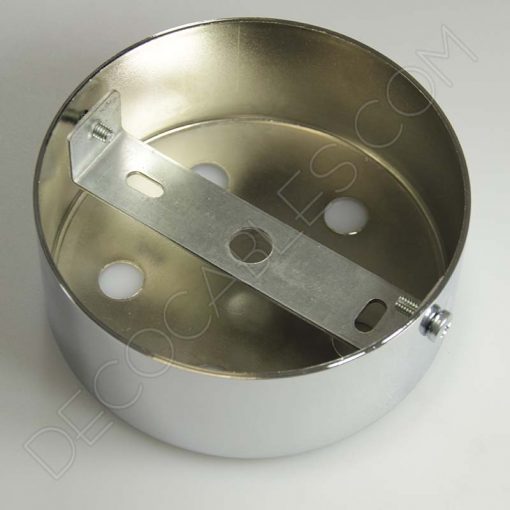 Soporte de techo para lámpara ancho 5, 6 y 8 orificios (cromo) 4 Soporte florón de techo para lámpara cromado 5 salidas