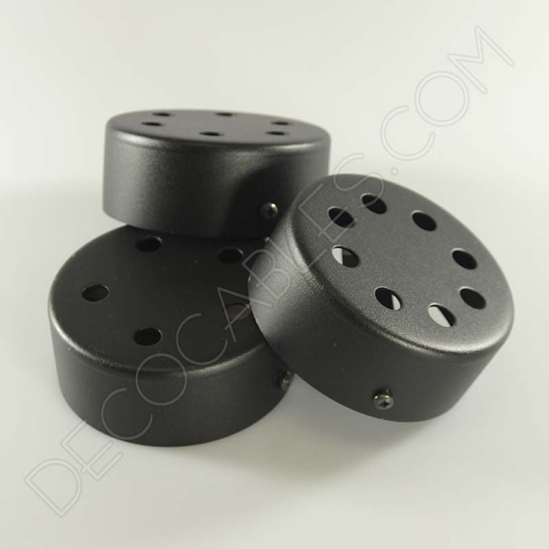 Soporte florón de techo para lámpara negro de 5, 6 y 8 salidas Soporte florón de techo para lámpara negro de 5, 6 y 8 salidas