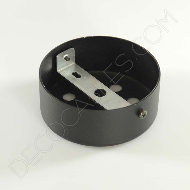 Soporte florón de techo para lámpara negro de 4 salidas Soporte florón de techo para lámpara negro de 4 salidas