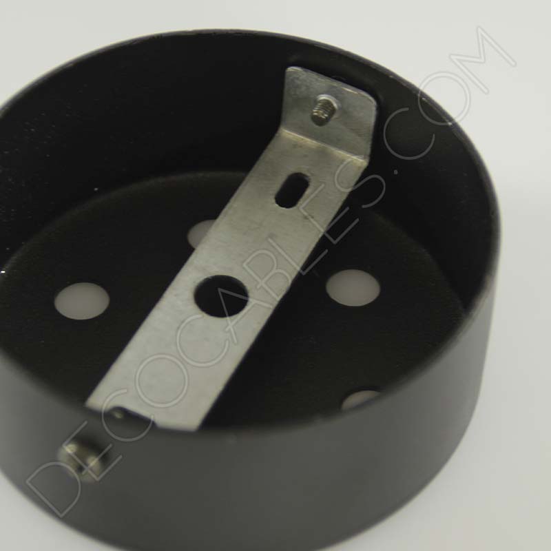 Soporte florón de techo para lámpara negro de 4 salidas Soporte florón de techo para lámpara negro de 4 salidas