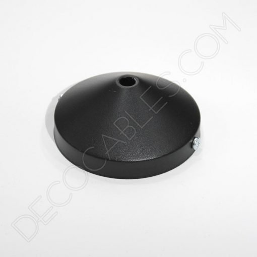Soporte de techo cónico para lámpara 1 orificio 3 Soporte florón de techo cónico para lámpara de 1 salida negro