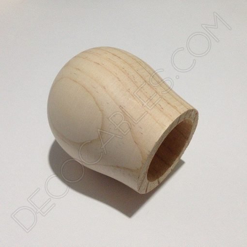 Cubre portalámparas madera bellota 2 Cubre portalamparas exterior en madera decorativo modelo bellota