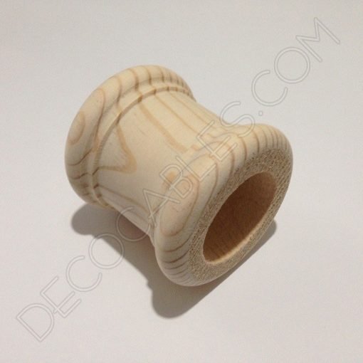 Cubre portalamparas exterior en madera decorativo modelo columna