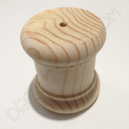 Cubre portalamparas exterior en madera decorativo modelo columna