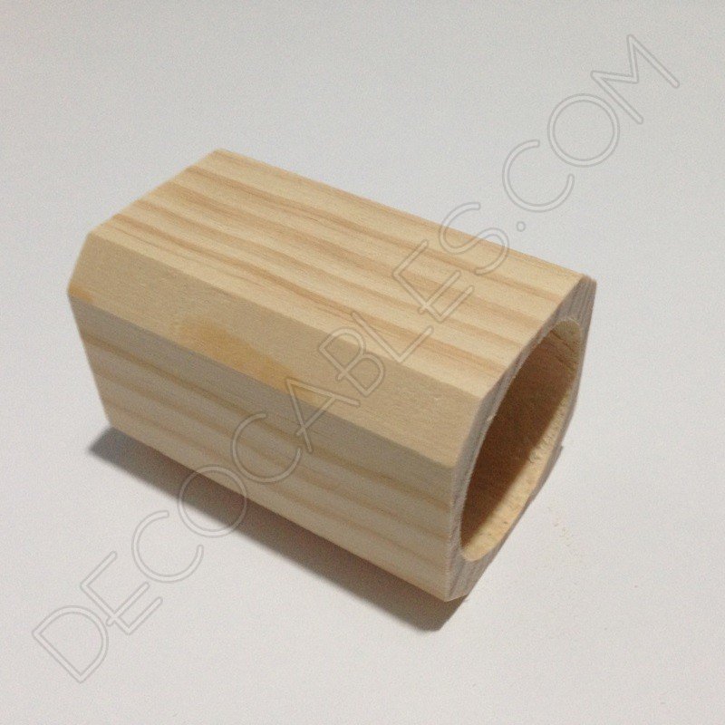 Cubre portalamparas exterior en madera decorativo modelo biselado Cubre portalamparas exterior en madera decorativo modelo biselado