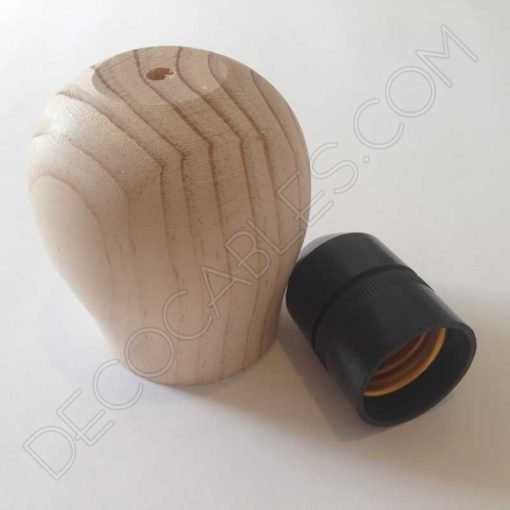 Cubre portalámparas madera bellota 3 cubre portalámparas de madera modelo bellota