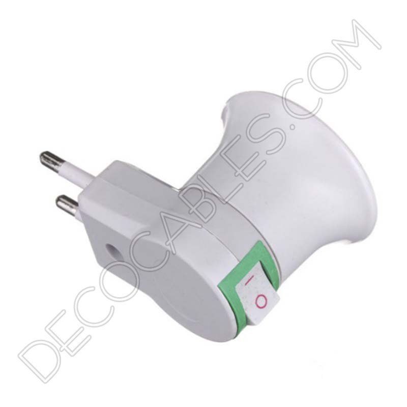 Portalámparas con clavija enchufe e interruptor Portalámparas con clavija enchufe e interruptor