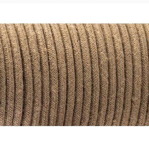 Cable eléctrico de cuerda de cáñamo redondo