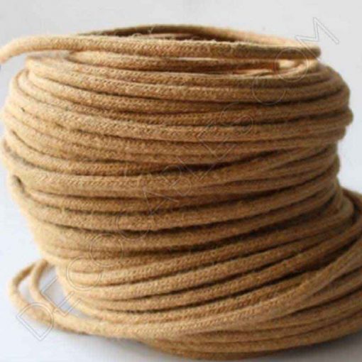 Cable de cuerda redondo 3x0,75 3 Cable eléctrico redondo de cuerda de cáñamo