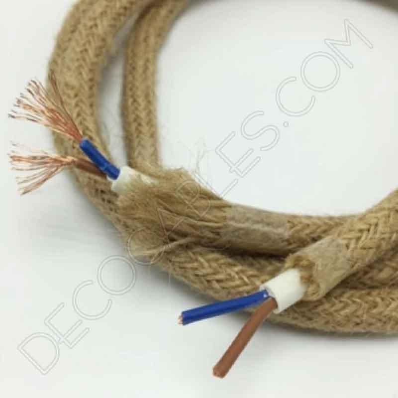 Cable eléctrico redondo de cuerda de cáñamo Cable eléctrico redondo de cuerda de cáñamo