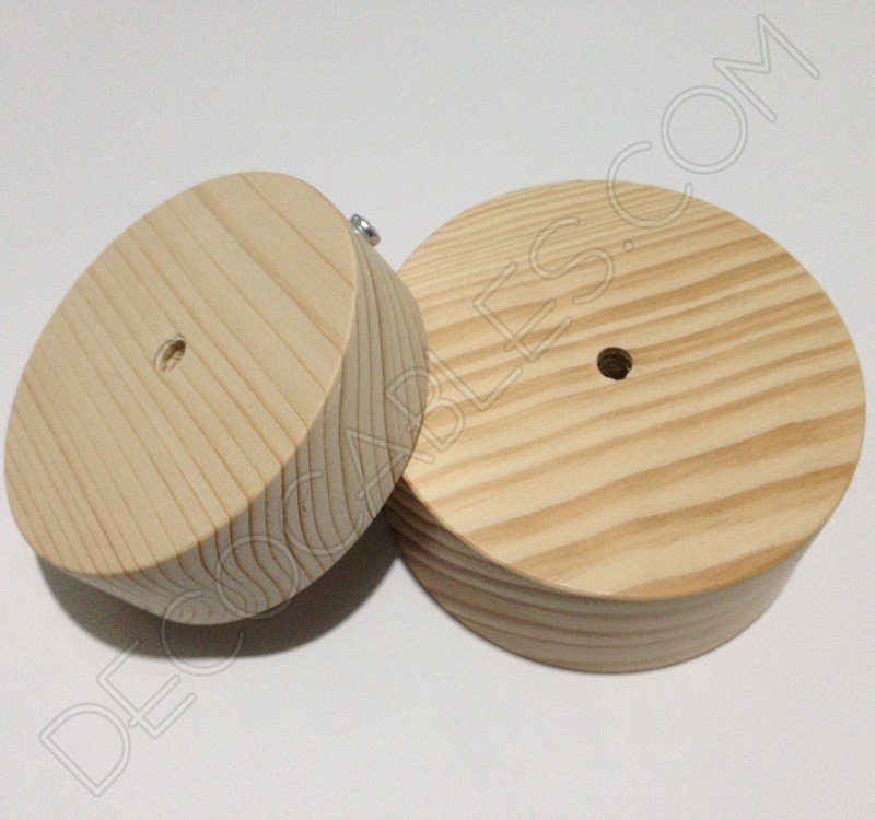Soporte florón de techo para lámpara de madera Soporte florón de techo para lámpara de madera