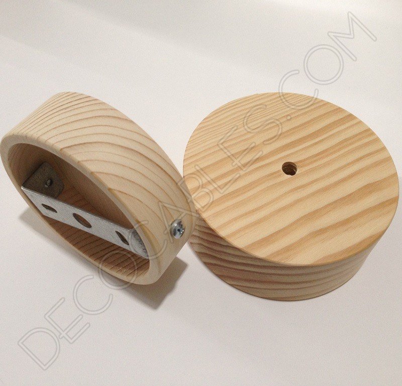 Soporte florón de techo para lámpara de madera Soporte florón de techo para lámpara de madera