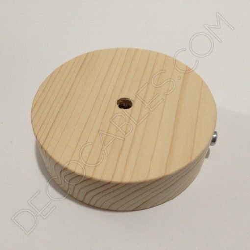 Soporte florón de techo para lámpara de madera