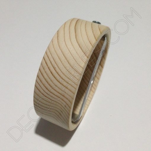 Florón de madera para lámpara 1 orificio (pequeño) 3 Soporte florón de techo para lámpara de madera