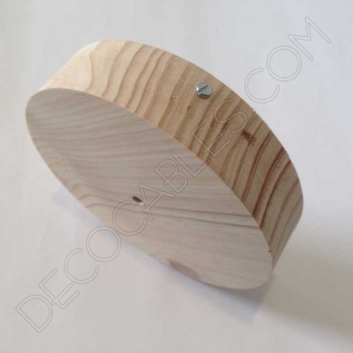 Florón de madera para lámpara (grande) 3 Soporte de techo florón en madera tamaño grande